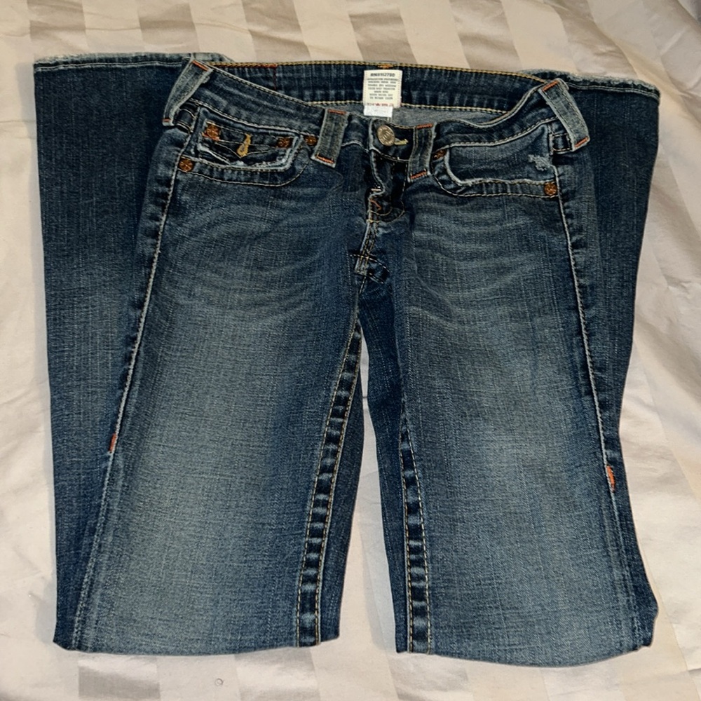 True Religion Jeans Size 27 Flare - Picture 2 of 5